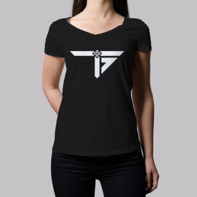 Boutique | T-shirt femme (recto) | Logo (Trigones Plus - Rock)