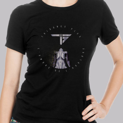 Boutique | T-shirt femme (recto) | L'Ombre de l'Horloge (Trigones Plus - Rock)