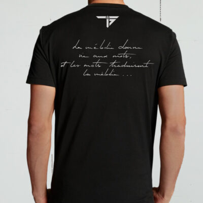 Boutique | T-shirt homme (verso) | Harmonie (Trigones Plus - Rock)