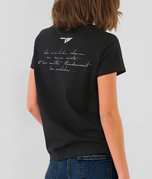 Boutique | T-shirt femme (verso) | Harmonie (Trigones Plus - Rock)